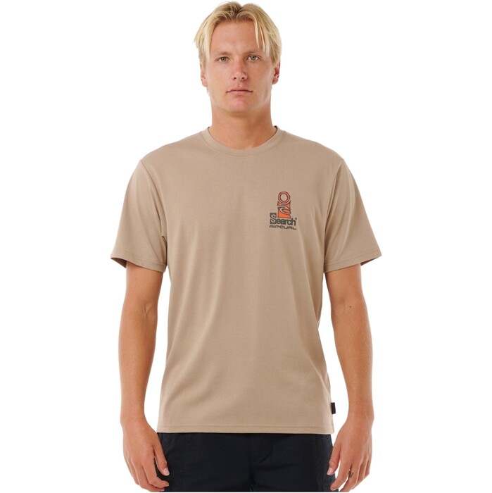 2024 Rip Curl Mens Vaporcool Search Stack Tee 0K5MTE - Sand Dune