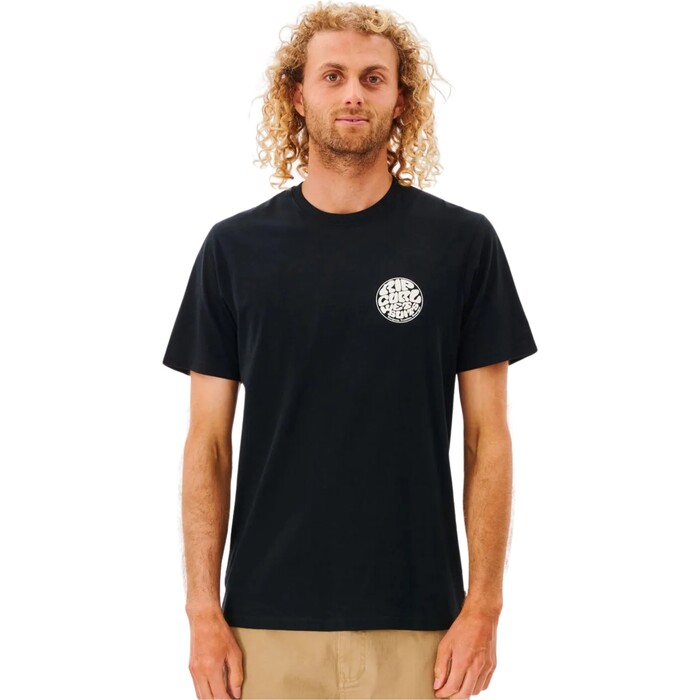 Rip Curl Hombres 2024 Camiseta Wetsuit Icon Tee 0C8MTE - Black