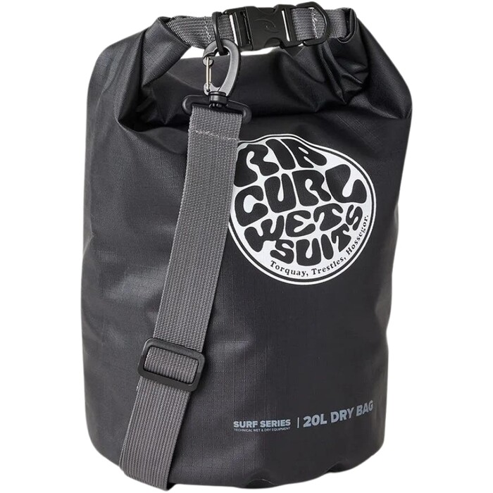 2024 Rip Curl Surf Series Bolsa De Barril 20L 14SMUT - Black / Grey