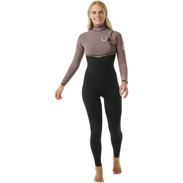 2024 Rip Curl Womens E-Bomb 3/2mm Zip Free Wetsuit 14MWFS - Eggplant