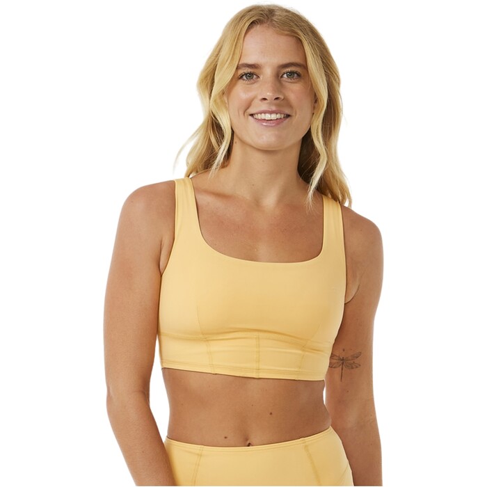 2024 Rip Curl Mujer Mirage Ultimate Scoop Neck Crop Bikini Top 0B3WSW - Orange