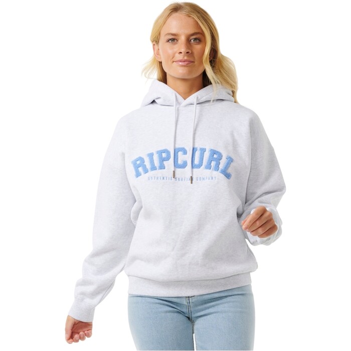 2024 Rip Curl Mujer Sudadera Con Capucha Varsity 08HWFL - Grey Marle