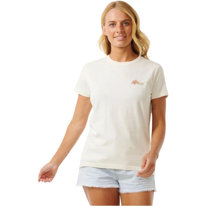 Rip Curl Mujer 2024 Camiseta Estndar Wild Bloom 0D9WTE - Bone