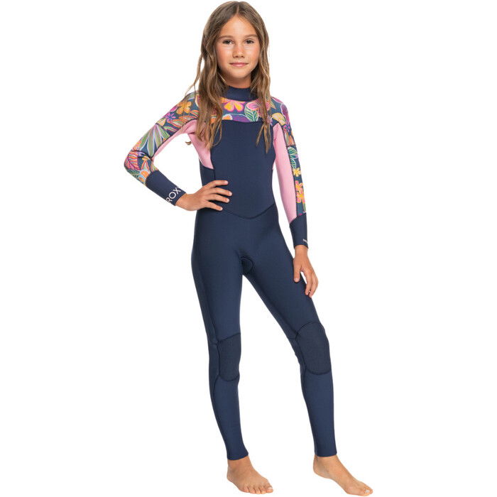 2024 Roxy Chicas Swell Series 3/2mm Gbs Back Zip Neopreno ERGW103055 - Mood Indigotrue Paradise