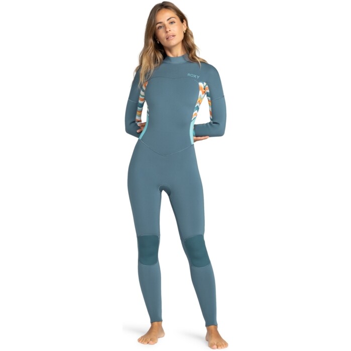 2024 Roxy Mujer Swell Series 4/3mm Back Zip Neopreno ERJW103124 - Starglazer