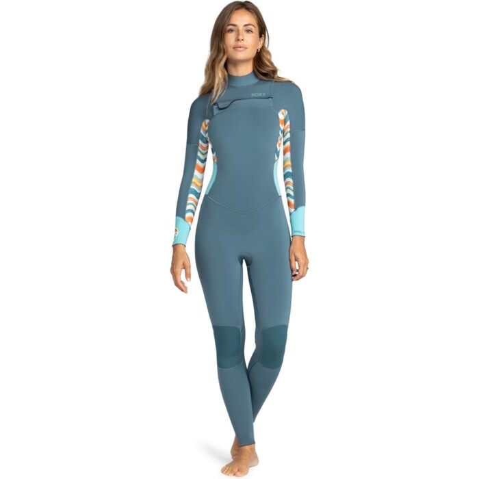 2024 Roxy Mujer Swell Series 5/4/3mm Chest Zip Neopreno ERJW103128 - Starglazer