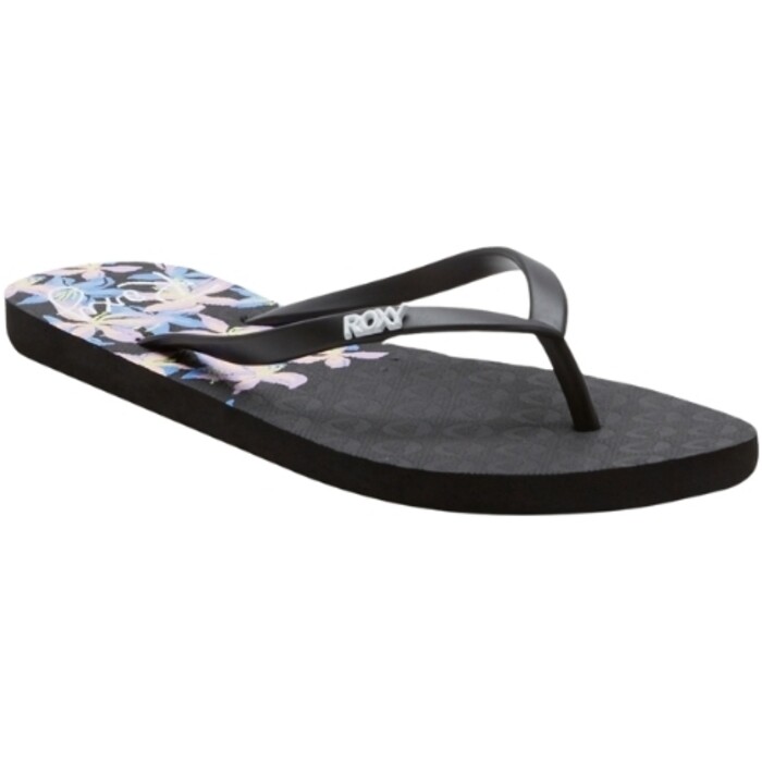 2024 Roxy Womens viva Stamp II Flip Flops ARJL100683 - Black / Boysenberry