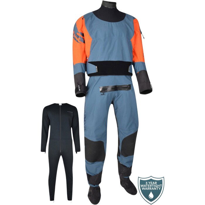 2024 Typhoon Multisport Traje Seco 5 Rapid Con Cremallera Y Forro Interior 100181 - Teal / Naranja