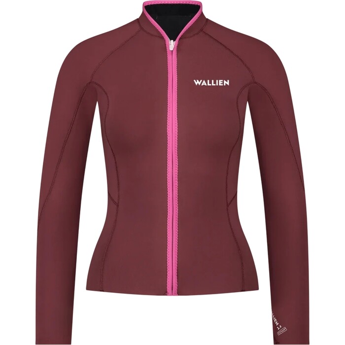 2024 Wallien Horizonia Yulex 1.5mm Wetsuit Jacket 101005001 - Red