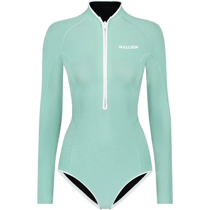 2024 Wallien Womens Yulex Horizonia 1.5mm Springsuit Wetsuit 101006010 - Aquamarine