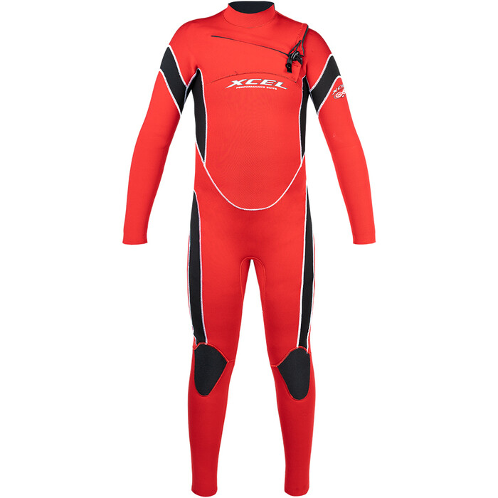 2024 Xcel Nios Infiniti Solution 3/2mm Gbs Chest Zip Neopreno KN320ZA2 - Red / Black