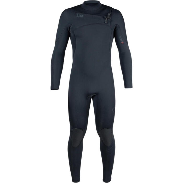 2024 Xcel Hombres Comp X 4/3mm Chest Zip Neopreno MN43C2C2 - Black