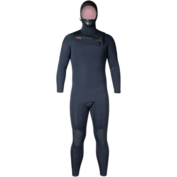 2024 Xcel Mens Infiniti 5/4mm Hooded Chest Zip Wetsuit MN54ZLH4 - Black