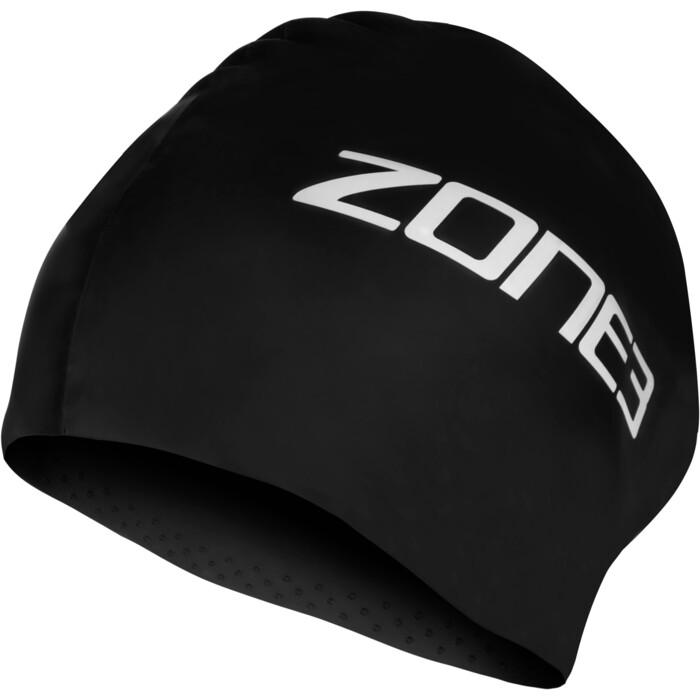 2024 ZONE3 Extra Long Hair Swim Cap SA24XLCAP101 - Black