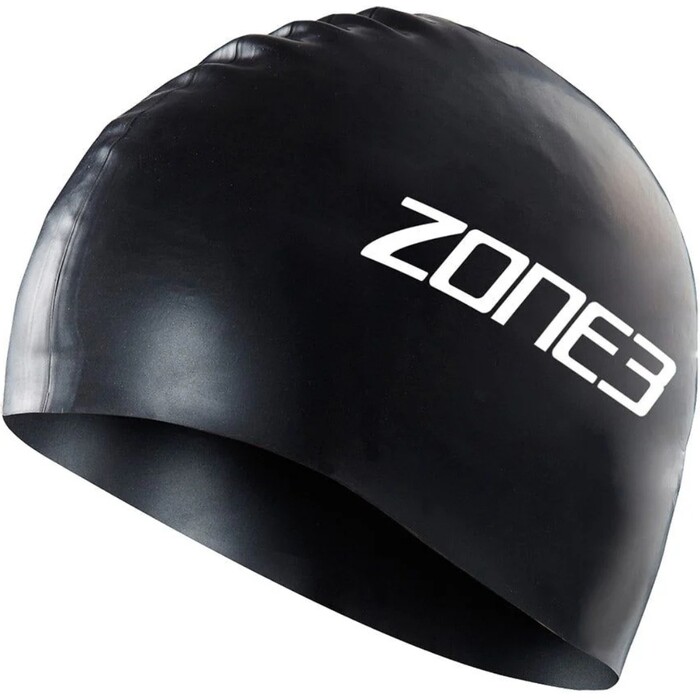 2024 ZONE3 Gorro De Natacin De Silicona SA24SCAP - Black