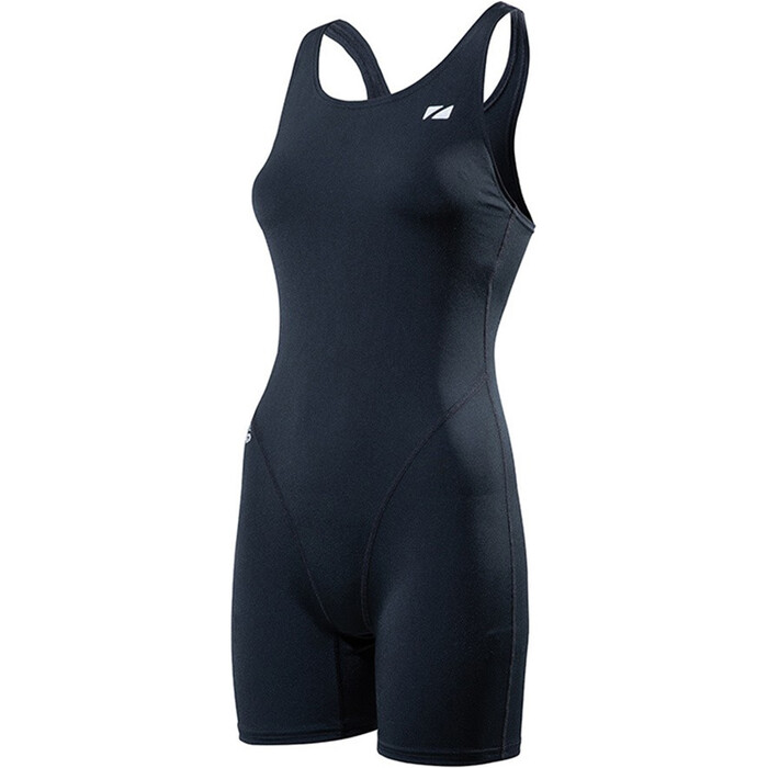 2024 ZONE3 Mujer OWS Renew Pierna Corta Kneeskin Swim Costume SW22WOWSK101 - Black