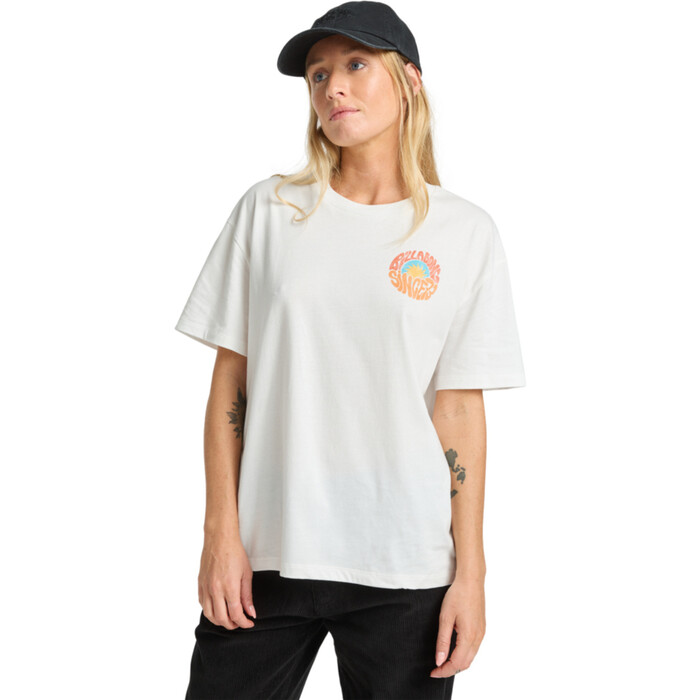 2025 Billabong Womens Sunset Forever T-Shirt EBJZT00497 Salt