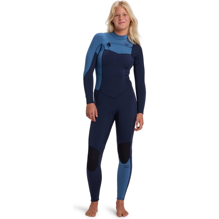 2025 Billabong Mujer Synergy Natural 4/3mm Chest Zip Neopreno 24BW193400 - High Tide