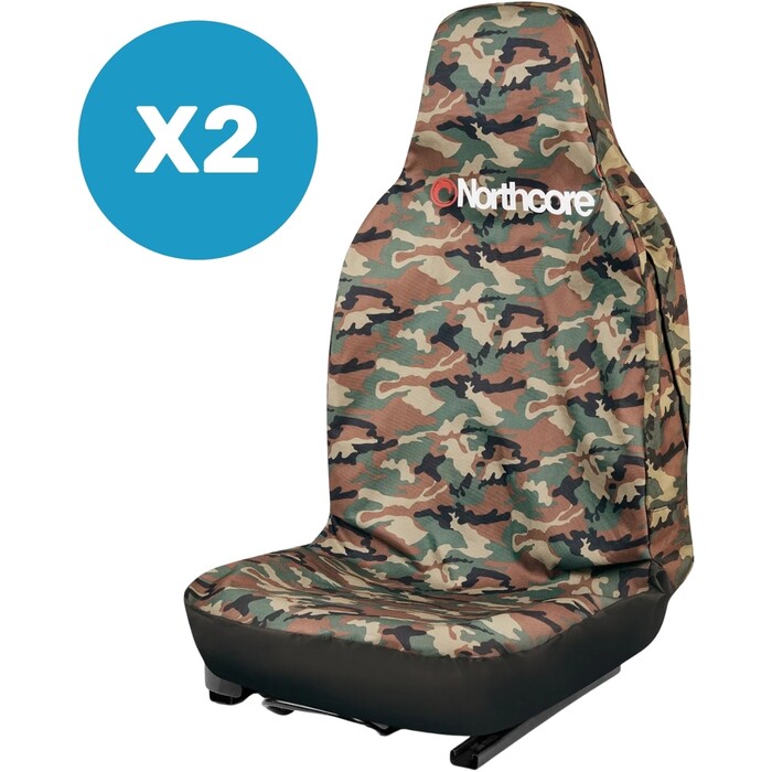 2025 Northcore Waterproof Car Seat Cover Bundle NWCSCC - Camo