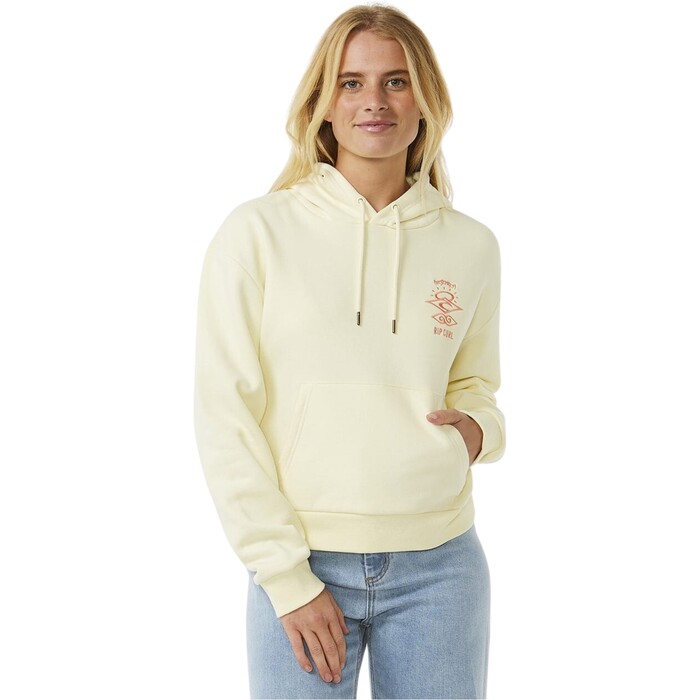 2025 Rip Curl Womens Search Icon Relaxed Hood 05PWFL - Lemon Ice