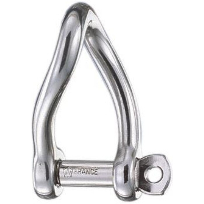 2025 Wichard Self-locking Twisted Shackle WR1222 - Silver