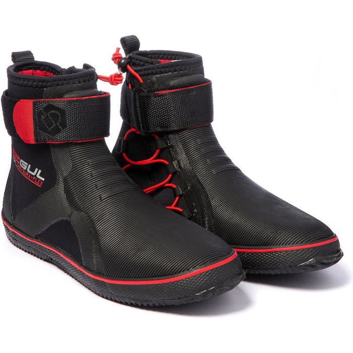 2024 Gul All Purpose 5mm Lace Up Boots BO1304-B2 - Black / Red