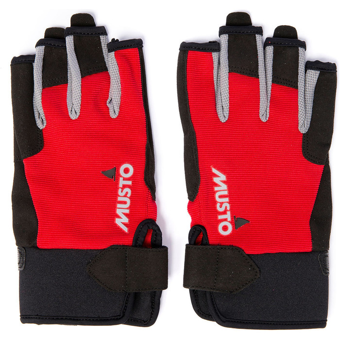 Guantes De Dedo Cortos Musto Essential Sailing 2024 Augl003 - Rojo