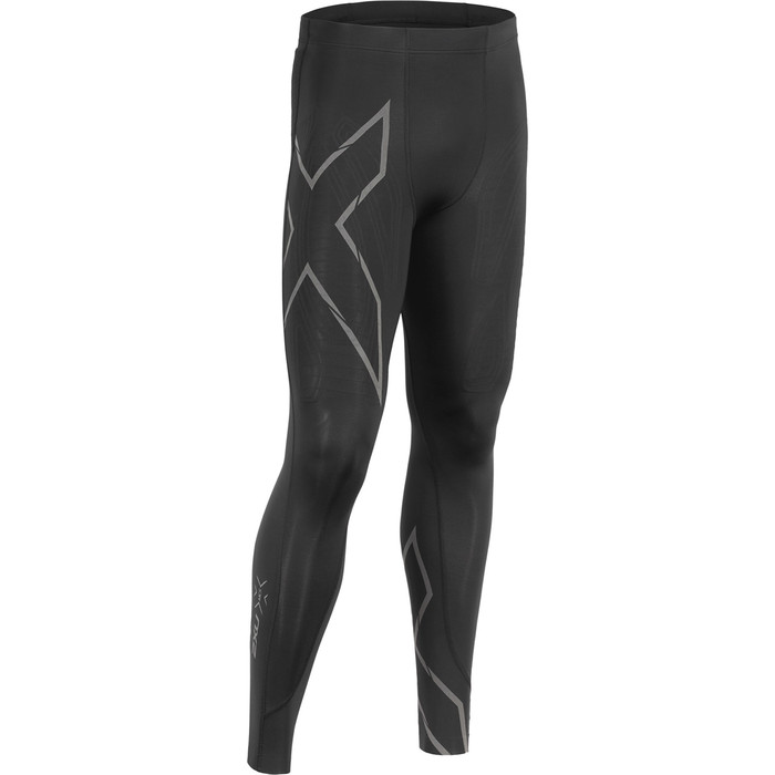 2019 2xu Mcs Run Mallas De Compresin Para Hombre Negro / Reflectante Ma5305b