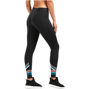 2019 2xu Medias De Accelerate Comp Para Mujer Negro / Sherbert Wa5372b