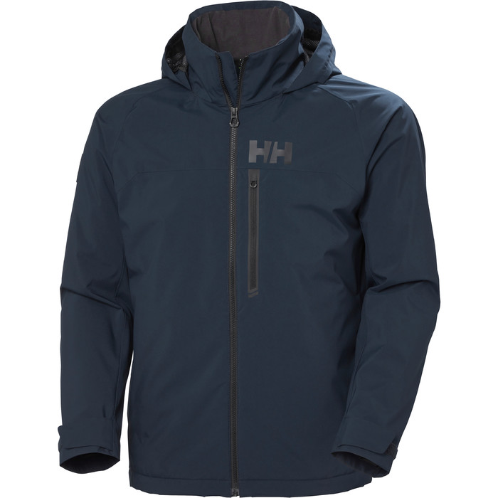 2023 Helly Hansen Mens HP Racing Lifaloft Hooded Sailing Jacket 30366 - Navy