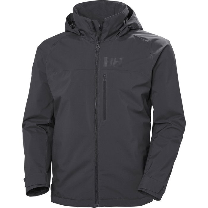 2024 Helly Hansen Hombres HP Racing Lifaloft Chaqueta De Vela Con Capucha 30366 - Ebony