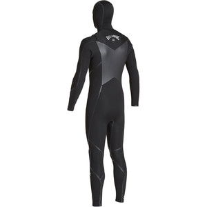 2019 Billabong Hombres Furnace Absolute X 5/4mm Traje De Neopreno Con Chest Zip Negro Q45m08