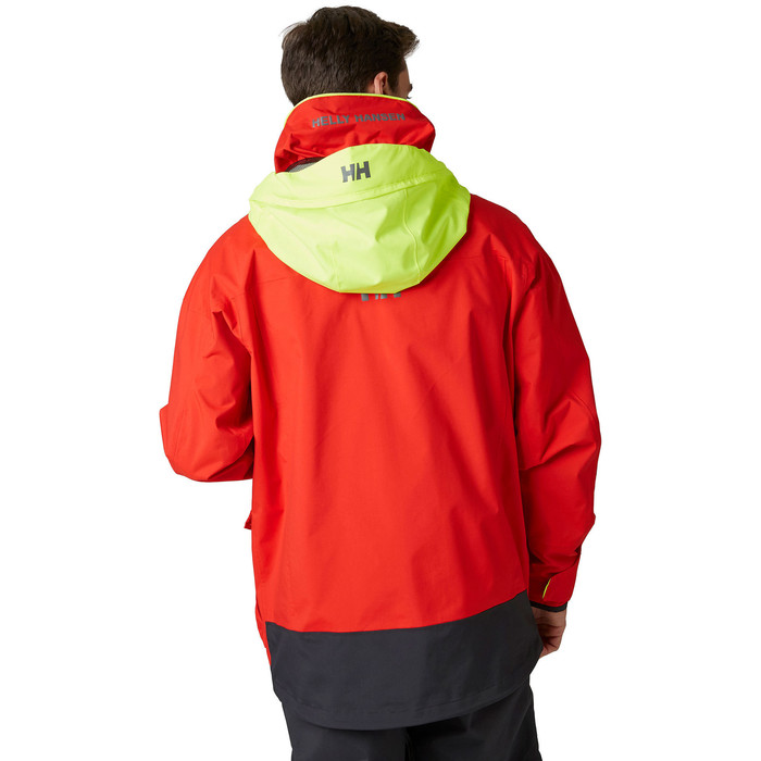 2024 Helly Hansen Mens Pier Sailing Jacket 34156 - Alert Red