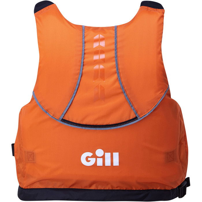 2024 Gill Junior Pro Racer Side Zip 50N Buoyancy Aid 4916J - Orange