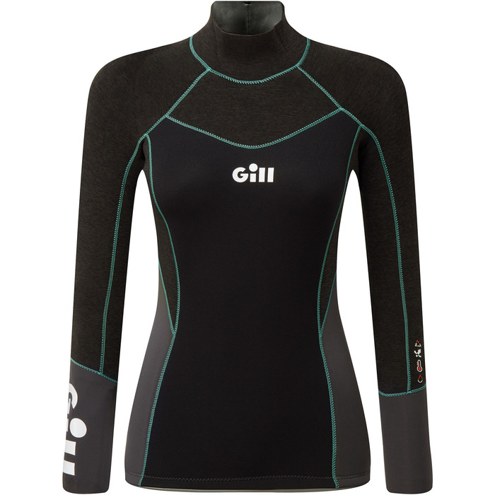 2023 Gill Womens Zentherm 2.5mm GBS Neoprene Top 5001W - Black