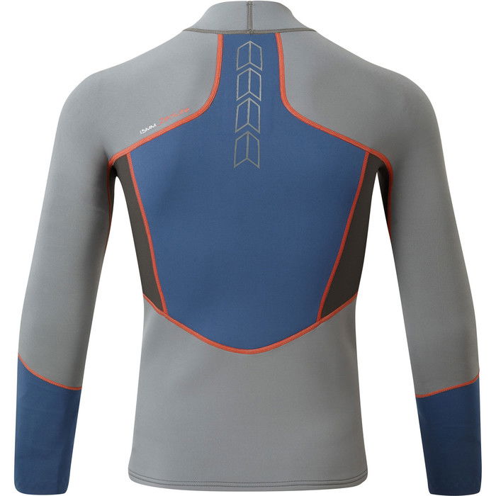 2024 Gill Hombres Zenlite 1.5mm Flatlock Neoprene Top 5003 - Steel Grey