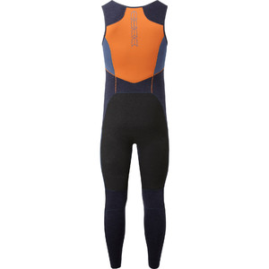 2023 Gill Junior Race Firecell 3.5mm Neoprene Skiff Suit RS16 - Dark Denim / Orange