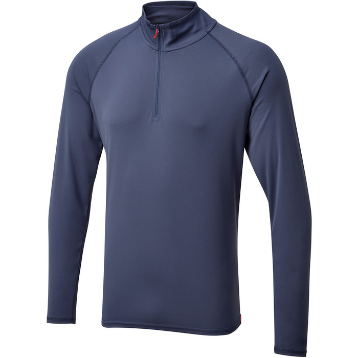 2023 Gill Mens UV Tec Zip Neck Top UV009 - Ocean