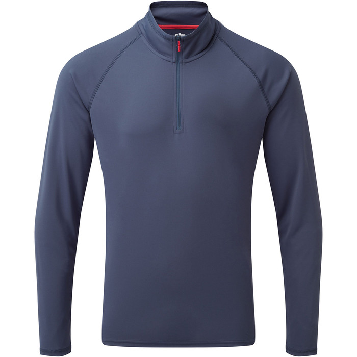 2023 Gill Mens UV Tec Zip Neck Top UV009 - Ocean