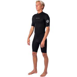 2022 Rip Curl Mens Dawn Patrol 2mm Back Zip Shorty Wetsuit WSP9AM - Black