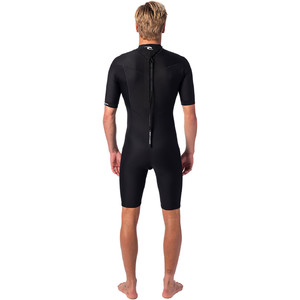 2022 Rip Curl Mens Dawn Patrol 2mm Back Zip Shorty Wetsuit WSP9AM - Black