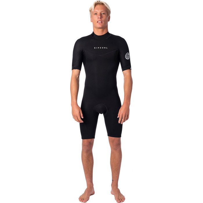 2022 Rip Curl Mens Dawn Patrol 2mm Back Zip Shorty Wetsuit WSP9AM - Black