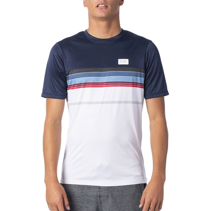 2020 Rip Curl Mens Rapture Short Sleeve UV T-Shirt WLY9BM - Navy