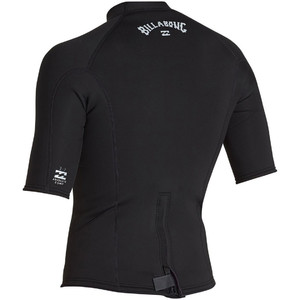 2020 Billabong Masculina Absolute 2mm De Neopreno De Manga Corta Chaqueta De S42m74 - Negro