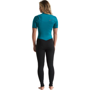 2020 Billabong De Las Mujeres Furnace Synergy 2mm Chest Zip De Manga Corta Wetsuit S42g62 - Sirena