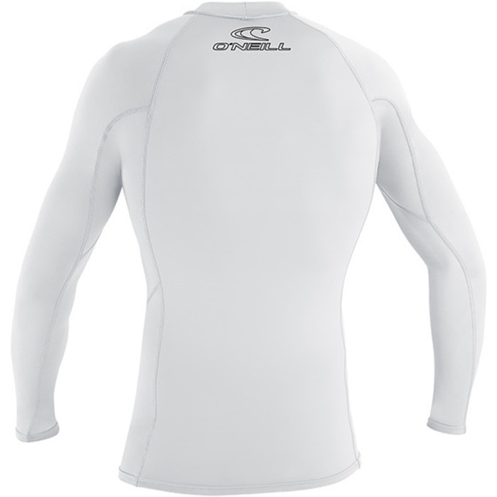 O'Neill Youth Basic Skins Long Sleeve Rash Vest White 3346