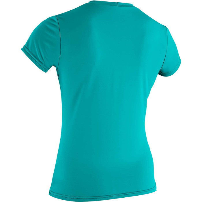 2024 O'Neill Womens Basic Skins Short Sleeve Rash Tee 3547 - Light Aqua