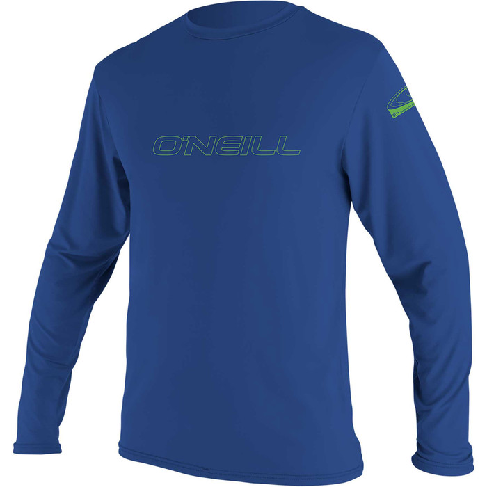 2024 O'Neill Youth Basic Skins Long Sleeve Rash Tee 4341 - Pacific