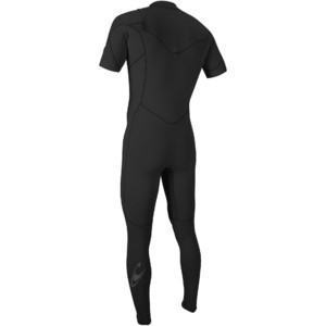 2024 O'Neill Hombres Hammer 2mm Manga Corta Chest Zip Neopreno 5056 - Black