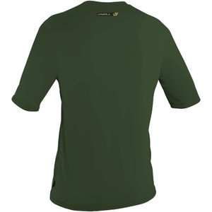 2020 O'Neill Mens Premium Skins Short Sleeve Sun Shirt 5301 - Dark Olive